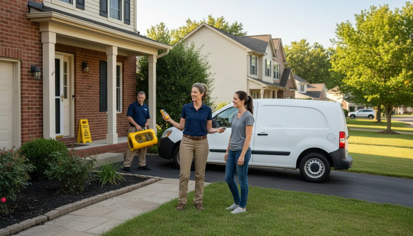 Residential water damage restoration in Woodstock Valley, CT